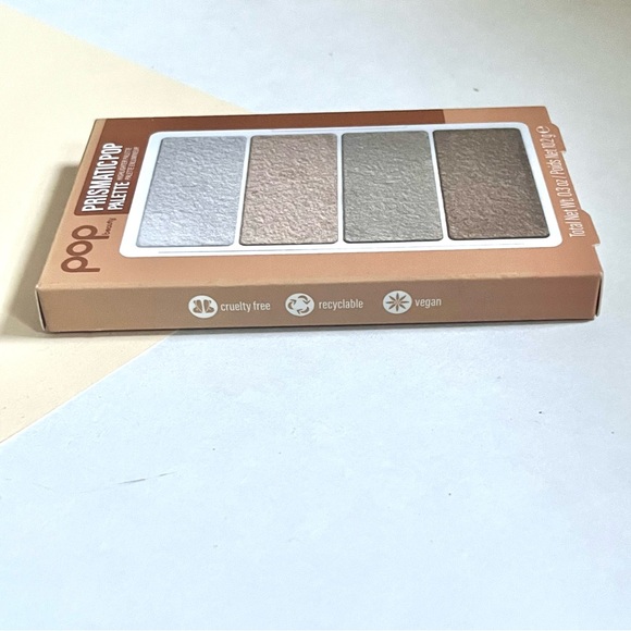 🏷️POP! Beauty “prismatic” blush highlighter metallic set of 4 blush palette set - Picture 13 of 13